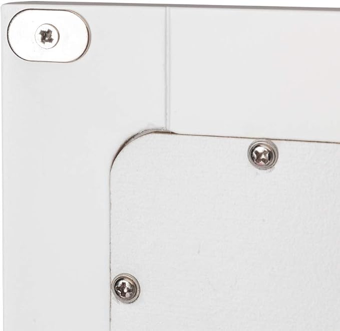 Karl home White Wall Mounted Medicine Cabinet, 2 Mirror Door Bath Storage | 22" L x 5.1" W x 22.8" H Wooden Cabinet with Adjustable Shelves and Bottom Shelf for Bathroom, Living Room, Entryway