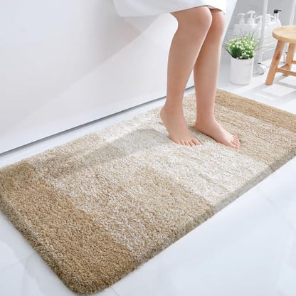 OLANLY Bathroom Runner Rug 47x24, Extra Soft Absorbent Microfiber Bath Rugs