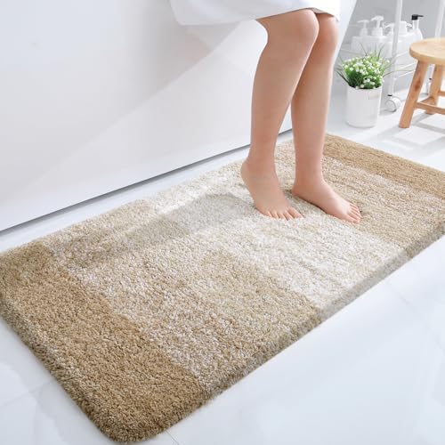 OLANLY Bathroom Runner Rug 44x24, Extra Soft Absorbent Microfiber Bath Rugs