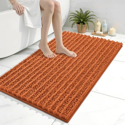 Arotive Bathroom Rugs Mat 36x24, Soft Absorbent Chenille Shaggy Bath Mat