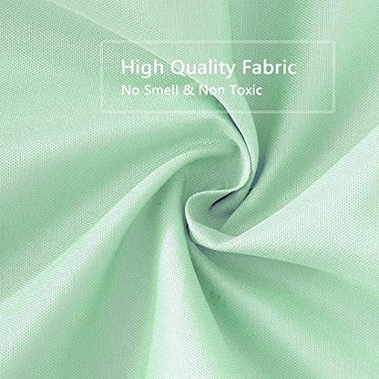 LLSCL Apple Green Fabric Shower Curtain Liner with Magnets, Waterproof Hotel Quality, 72 x 72 Machine Washable