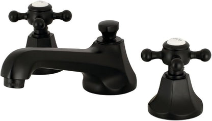 Kingston Brass KS4460BX Metropolitan Widespread Bathroom Faucet, 5-9/16 Inch in Spout Reach, Matte Black