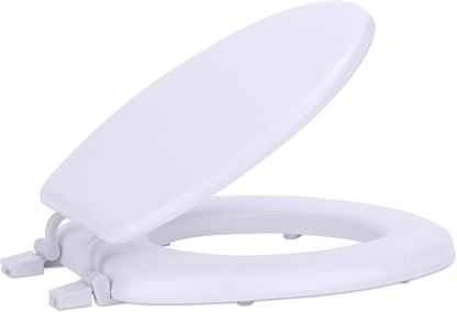 Soft Standard Vinyl Toilet Seat, White, 17 in | Toilet-Seat Construction: Contoured Seat Profile and Durable Finish Create a Polished Fixture Update.