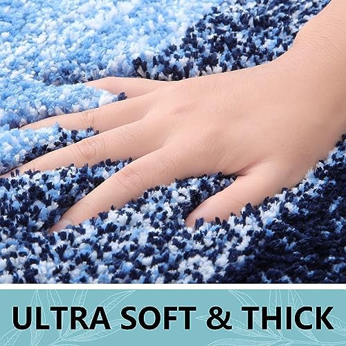 Arotive Microfiber Bathroom Rugs, Shaggy Soft Absorbent Bath Rug, 47x20