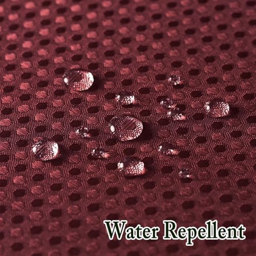 Gibelle No Hook Cloth Burgundy Shower Curtain with Liner, 72x74