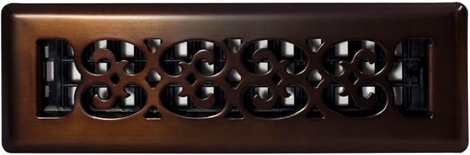 Decor Grates SPH210-RB Floor Register, 2x10, Rubbed Bronze Finish