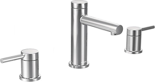 Moen Align Chrome Two-Handle Modern 8-Inch Widespread Bathroom Faucet Trim Kit, Valve Required, T6193