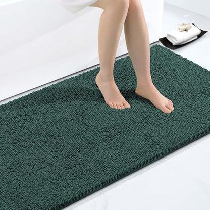 Smiry Bathroom Rugs 40X32, Luxury Chenille Extra Soft Absorbent Bath Mat