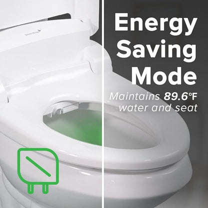 SmartBidet® SB-2000 Smart Bidet Electric Bidet Toilet Seat with Heated Seat, Warm Water, Air Dryer – Side Control Panel, Elongated