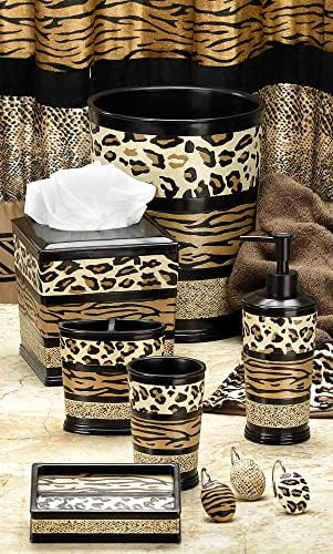 Zahari Home Gazelle Shower Hooks Set - Rust-Proof Curtain Rings with Unique Design - 12 Resin Hooks for Customizing Your Shower Space
