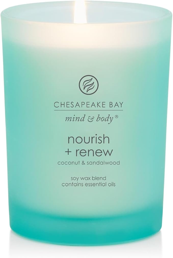 Chesapeake Bay Candle Mind & Body Medium Jar Candle Nourish + Renew (Coconut & Sandalwood)