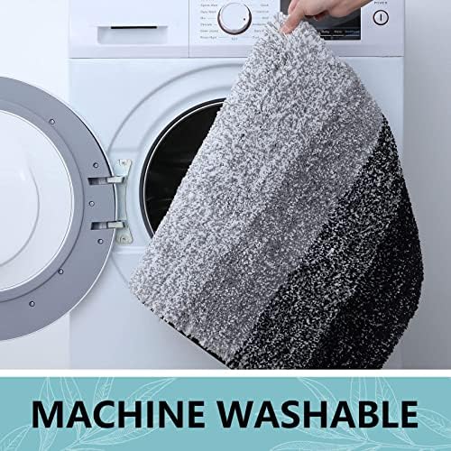 Arotive Microfiber Bathroom Rugs, Shaggy Soft Absorbent Bath Rug, 45x27
