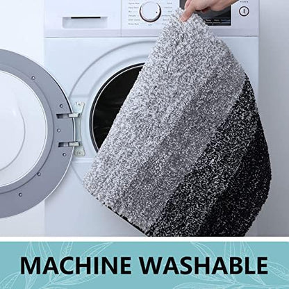 Arotive Microfiber Bathroom Rugs, Shaggy Soft Absorbent Bath Rug, 45x27
