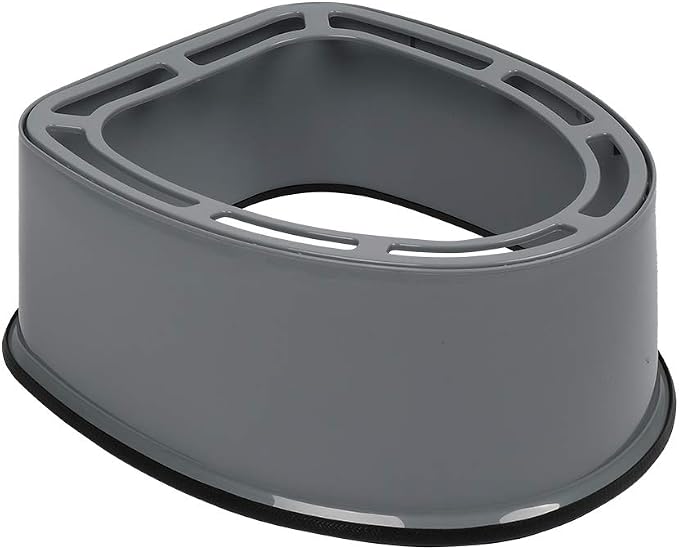 Portable Toilet with Non-slip Mat Grey