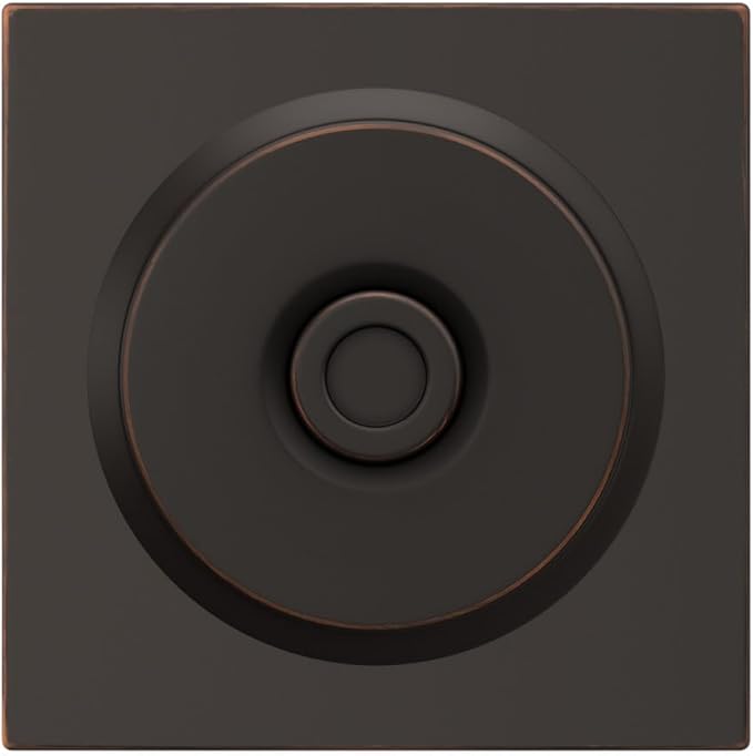 Schlage F40 BWE 716 COL Bowery Knob with Collins Trim Bed & Bath Privacy Door Lock, Aged Bronze