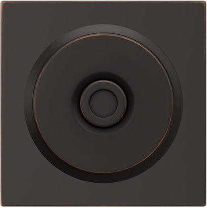 Schlage F40 BWE 716 COL Bowery Knob with Collins Trim Bed & Bath Privacy Door Lock, Aged Bronze