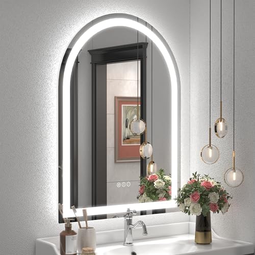 26x36 Inch Arched LED Bathroom Mirror