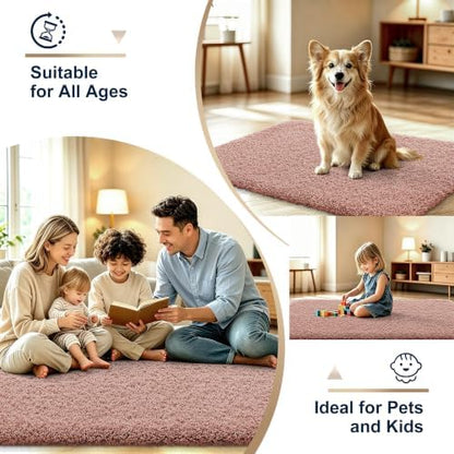 OLANLY Microfiber Bathroom Runner Rugs 59x20, Ultra Soft Bath Mat, Mocha
