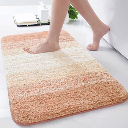Arotive Microfiber Bathroom Rugs, Shaggy Soft Absorbent Bath Rug, 30x17