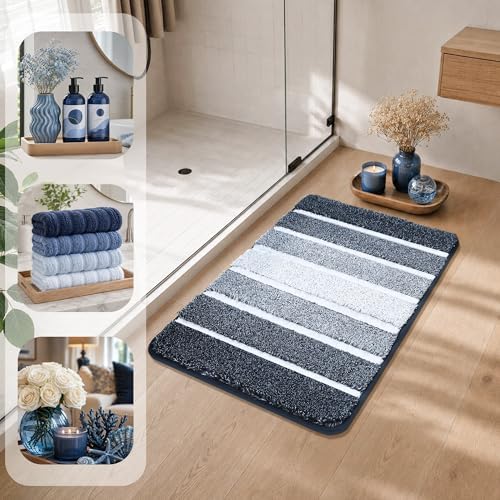 COSY HOMEER Bathroom Rugs 24x17, Ultra Soft Absorbent Bath Mat