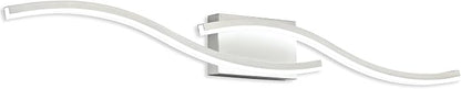 PRESDE 40" LED Bathroom Vanity Light, Modern Brushed Nickel Wall Bar Fixture Over Mirror Dimmable