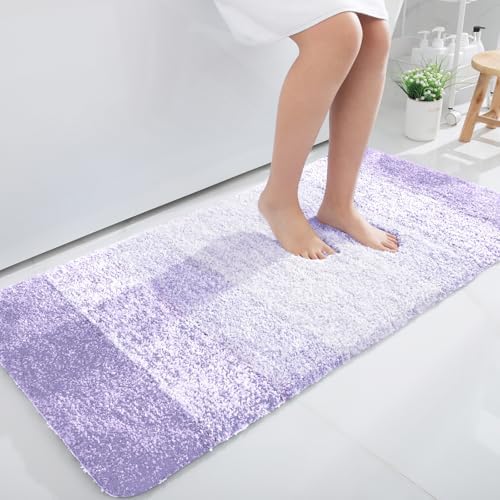 OLANLY Bathroom Runner Rug 40x24, Extra Soft Absorbent Microfiber Bath Rugs