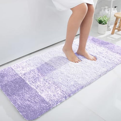 OLANLY Bathroom Runner Rug 45x27, Extra Soft Absorbent Microfiber Bath Rugs