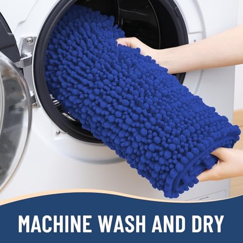 Arotive Bathroom Rugs Mat 24x16, Soft Absorbent Chenille Shaggy Bath Mat