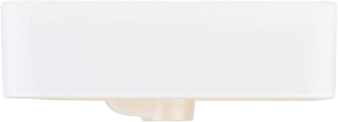 Signature Hardware 447958 Hibiscus 20" Fireclay Vessel Bathroom Sink with 3 Faucet Holes at 8" Centers