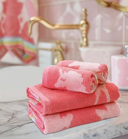 ORIGINAL KIDS Wash Cloth - 100% Cotton Set of 12 Washcloths - Pink Multi