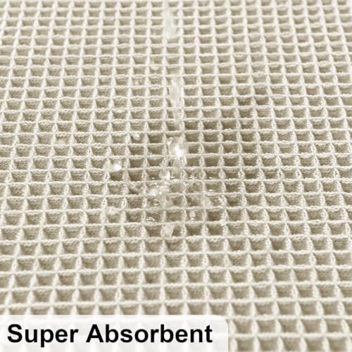 JIUZHEN Set of 2 Waffle Bathroom Rugs Non Slip Bath Mats 16"x24"+24"x48"