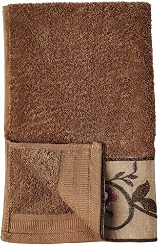 Zahari Home Larrisa Floral Bathroom Towel Set - 3 Piece Bath, Hand, and Wash Towels - Modern Classic Contemporary Decor With Beautiful Unique Design - Stylish Flower Set