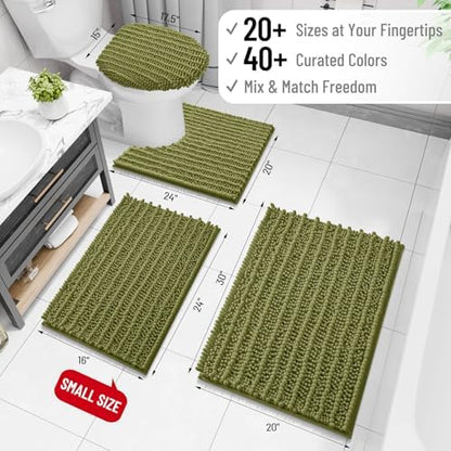Arotive Bathroom Rugs Mat 30x20, Soft Absorbent Chenille Shaggy Bath Mat