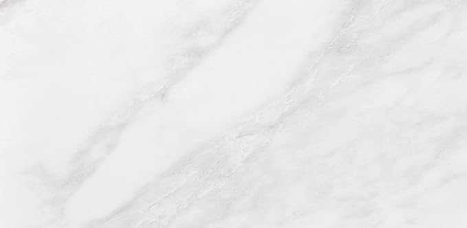 Daltile Perpetuo 12" X 24" Porcelain Marble Look Floor Tile in Polished Brilliant White (9 pieces per carton) (17.01 sqft per carton)