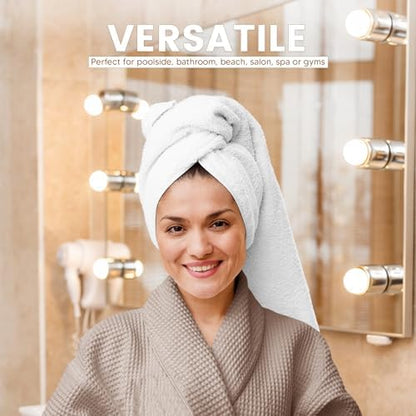 Towel and Linen Mart 100% Cotton 12 Pack Bath Towel Set, Quick Dry, Super Absorbent, Light Weight, Soft, (27 x 54 Pack of 6) (27 x 54 12 Pack, Plum, Pink, Beige, Grey, White, Peach)