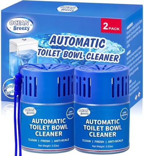 Automatic Toilet Bowl Cleaner Long Lasting Bottles 2 Pack