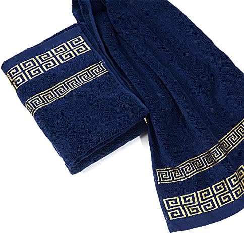 100% Cotton Highly Absorbent Embroidered Towels 3-Piece Towel Set Hotel Bath Towel, 1 Bath Towels, 2 Hand Towels Extra Thick Beach Bath Towels