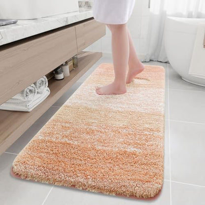 Arotive Microfiber Bathroom Rugs, Shaggy Soft Absorbent Bath Rug, 70x24