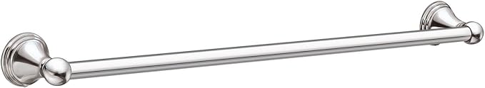 Moen Preston Collection Chrome 18-Inch Single Wall Mounted Bathroom Towel Bar, DN8418CH