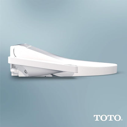 TOTO® WASHLET® KC2 Electronic Bidet Toilet Seat with Heated Seat and SoftClose Lid, Elongated, Cotton White - SW3024#01