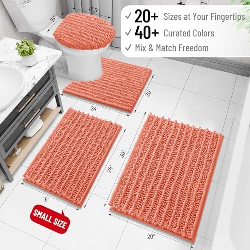 Arotive Bathroom Rugs Mat 30x20, Soft Absorbent Chenille Shaggy Bath Mat
