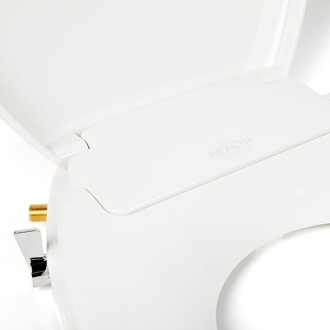 Elongated Bidet Toilet Seat – Non-Electric, Hygienic Fresh Water bidet, Adjustable water Pressure, Self-Cleaning Dual Nozzles (Rear & feminine wash) – Brass Inlet, Quiet-Close, Easy Install