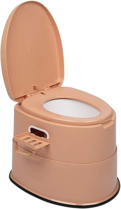 Portable Toilet, Outdoor Lightweight Porta Potty with Detachable Inner Bucket Removable Toilet Paper Holder for Camping Boat RV Hiking Living Room