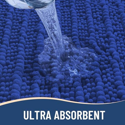 Arotive Bathroom Rugs Mat 24x16, Soft Absorbent Chenille Shaggy Bath Mat