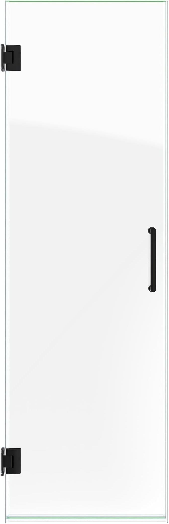 DreamLine Unidoor 23 inch W x 72 inch H Frameless Hinged Shower Door in Matte Black