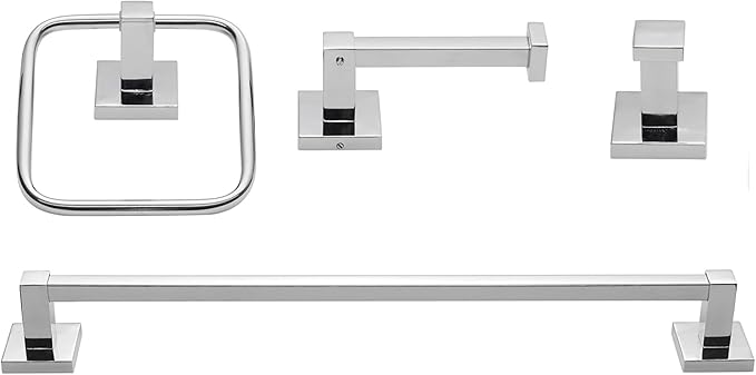 Globe Electric 51368 Finn Bath Set, Polished Chrome