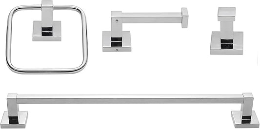 Globe Electric 51368 Finn Bath Set, Polished Chrome
