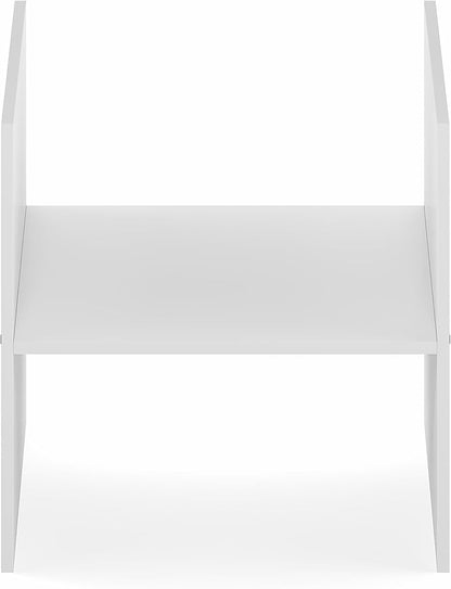 Furinno Cubicle Cube Insert, H-Shelf Cube Organizer, 2-Tier Shelf Accessory, Fits into Furinno Triple Thick Cubes, IKEA Kallax, for Organizers and Storage, White