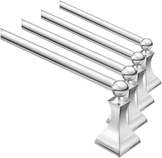 Moen DN8324CH Retreat Collection 24-Inch Bathroom Single Towel Bar, Chrome (Pack of 4)