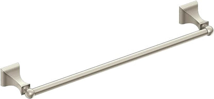 Moen DN8324BN Retreat Collection 24-Inch Bathroom Single Towel Bar, Brushed Nickel